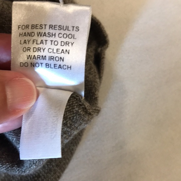 Peter Millar V-neck sweater men XL brown merino wool blend long sleeve neutral - Picture 9 of 12